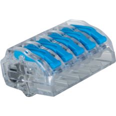 Lot de 300 bornes de connexion à levier - 5 entrées - 0,2-4 mm²