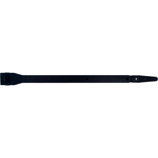 Lot de 100 colliers d'installation avec tête double - PA 6 180 x 9 mm