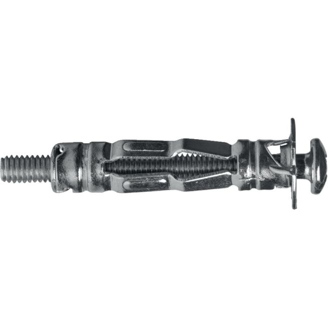Lot de 100 chevilles matériaux creux - Vis tête ronde - M6 x 36 mm
