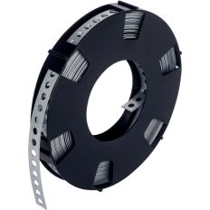 Bande perforée droite - Acier zingué - 12 x 0,7 mm - 10 m