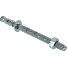 Lot de 10 goujons d'ancrage - Acier électrozingué - M8 x 75 mm