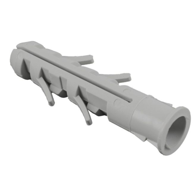 Lot de 500 chevilles matériaux pleins ALFA sans collerette - Ø 6 mm - 30 mm - Pour vis 3,5-4 mm