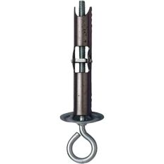 Lot de 10 pitons à bascule - Acier zingué - Ø 5 mm - 90 mm