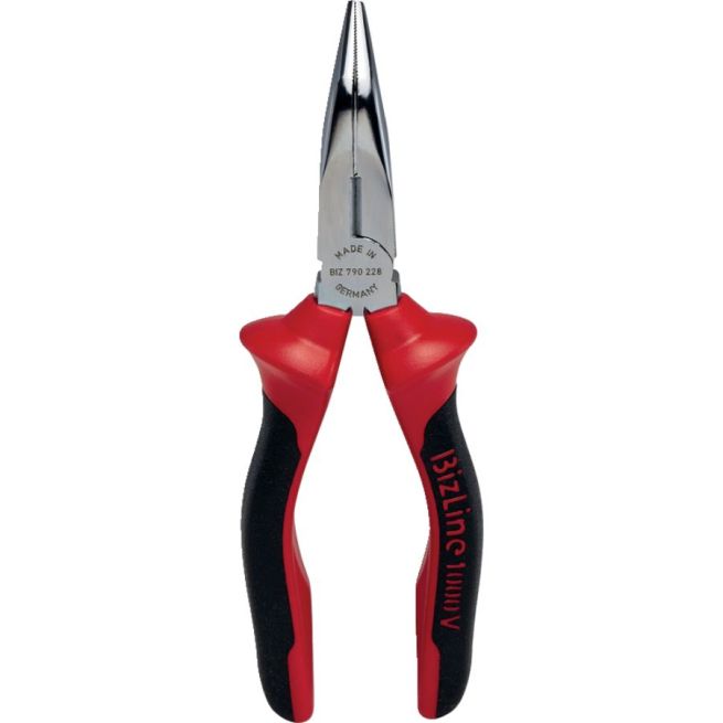 Pince à becs demi-ronds longs coudés - Isolée 1000 V - 160 mm - Premium