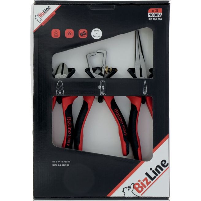 Kit électricien de 3 pinces - Isolées 1000 V