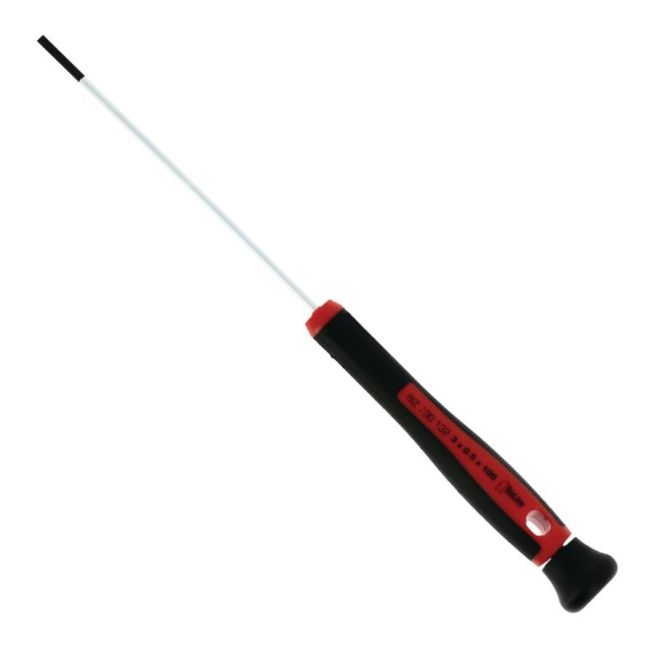 Tournevis de précision plat - 3 x 0,5 mm - 100 mm