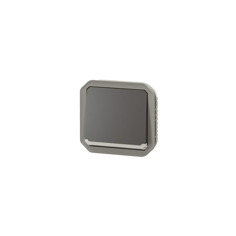 Interrupteur va-et-vient témoin Anthracite Plexo