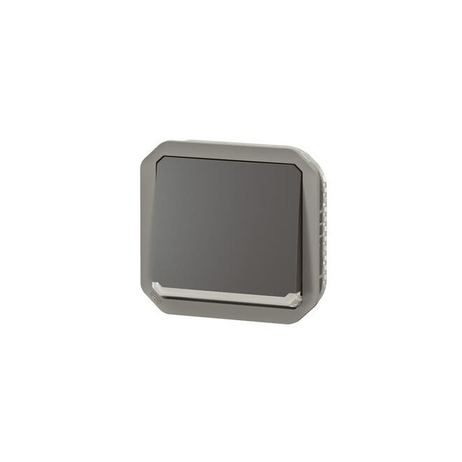Interrupteur va-et-vient témoin Anthracite Plexo