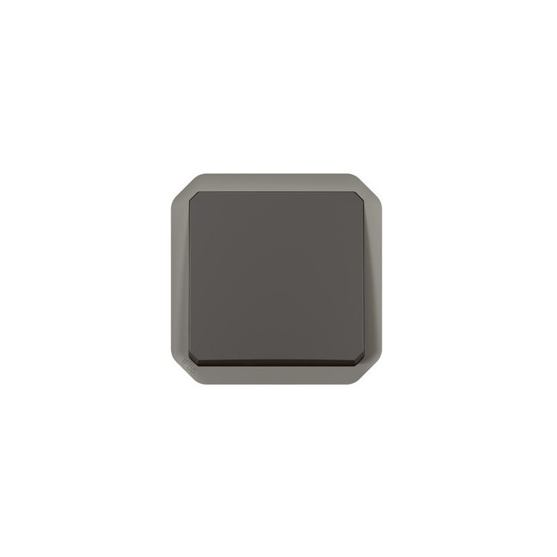 Poussoir NO composable Anthracite Plexo