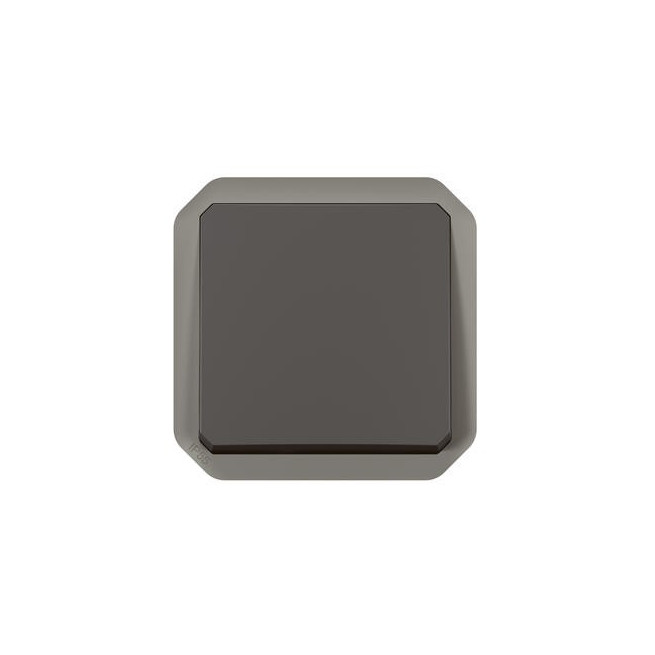 Poussoir NO composable Anthracite Plexo