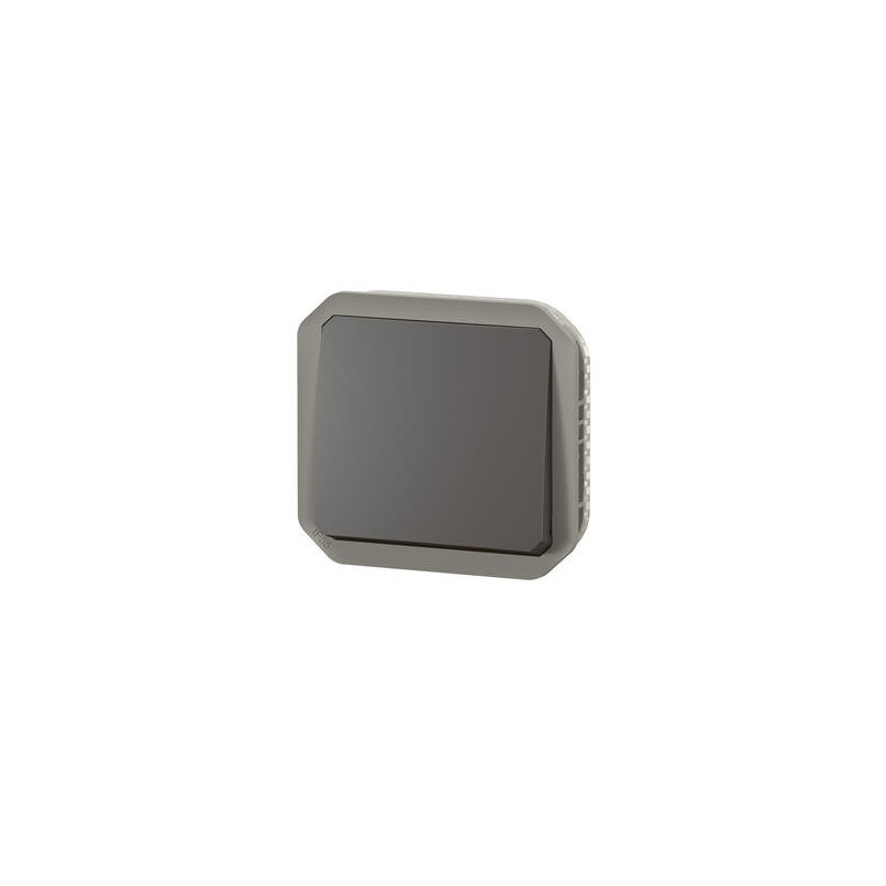 Poussoir NO composable Anthracite Plexo