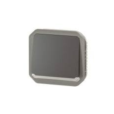 Poussoir NO lumineux Anthracite Plexo