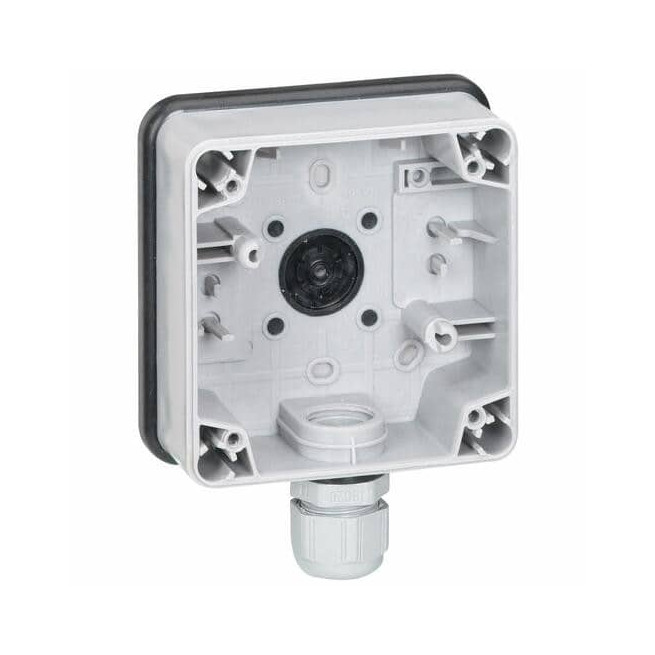 Boîtier Plexo 66 1 poste Gris