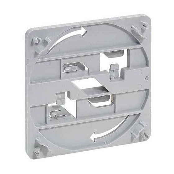 Accessoire de fixation des boîtes Plexo dimensions 105x105mm sur chemin de câbles fil
