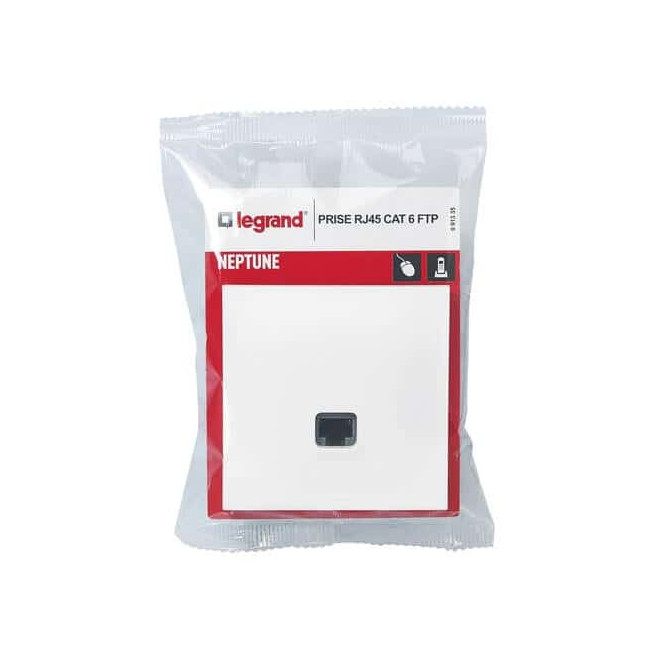 Prise RJ45 Cat.6 FTP Blanc Neptune