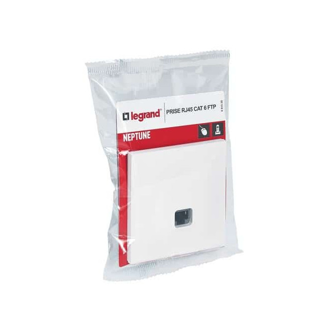 Prise RJ45 Cat.6 FTP Blanc Neptune
