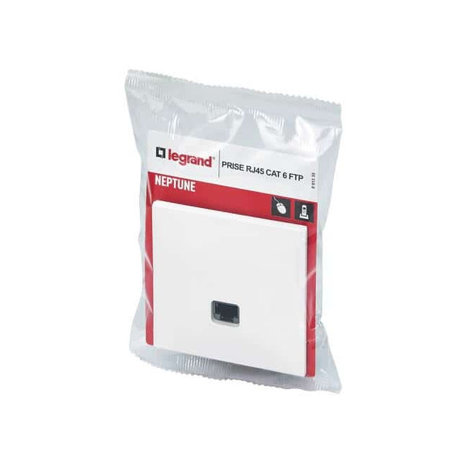 Prise RJ45 Cat.6 FTP Blanc Neptune