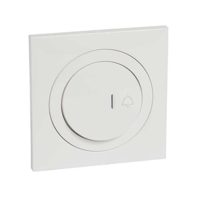 Poussoir lumineux sonnette 6A Blanc Dooxie One