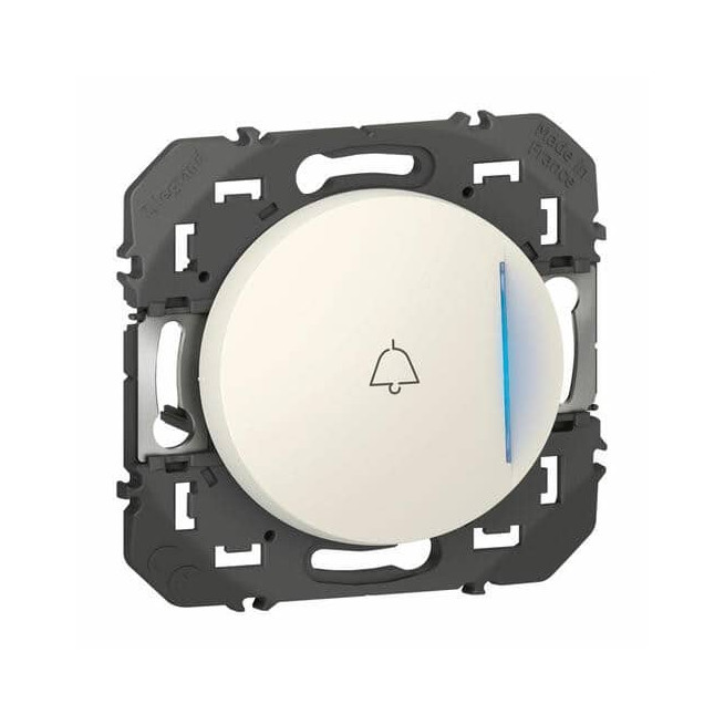 Poussoir Dooxie Legrand 6A blanc marquage cadenas sans voyant