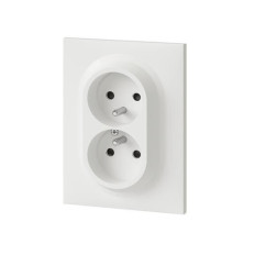 Double prise compacte EasyRéno Dooxie Legrand 2P+T 16A