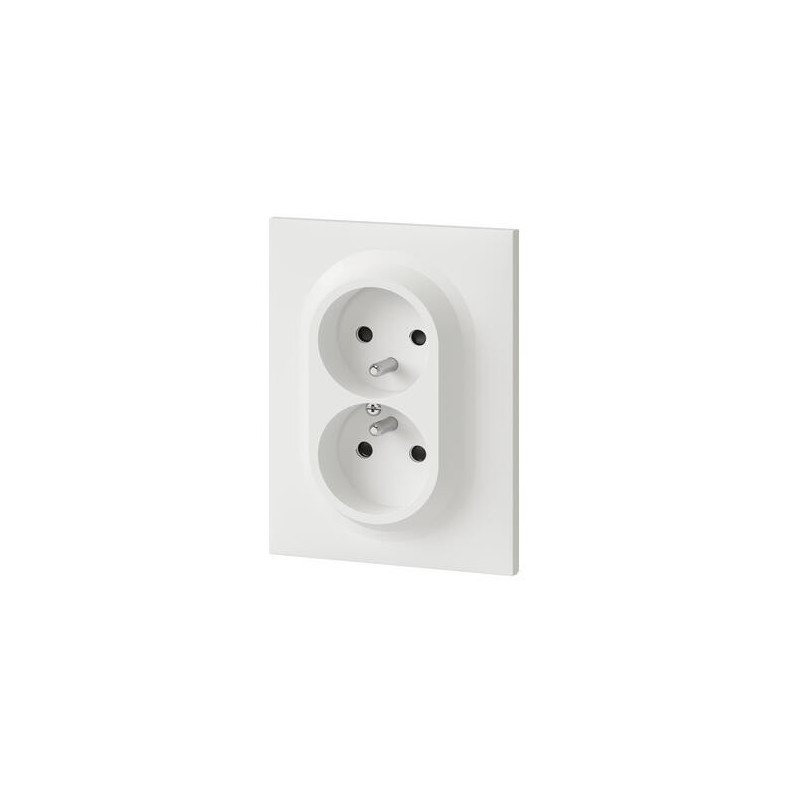Double prise compacte EasyRéno Dooxie Legrand 2P+T 16A