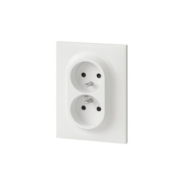 Double prise compacte EasyRéno Dooxie Legrand 2P+T 16A