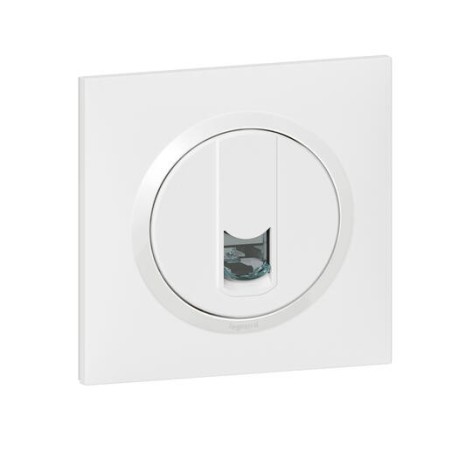 Prise RJ45 catégorie 5e FTP dooxie one livré avec plaque carrée blanche