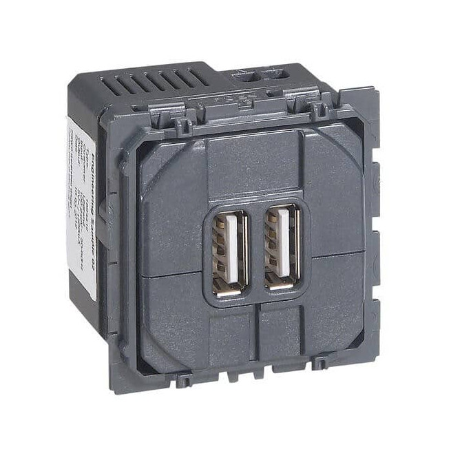 Prise double USB Type A 2,4 A 12 W Céliane