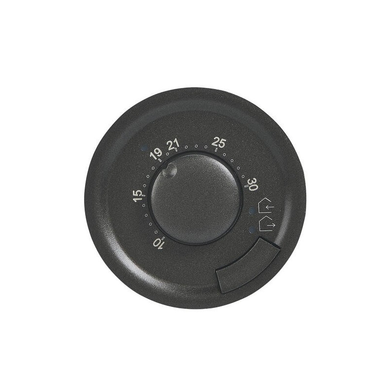 Enjoliveur thermostat d'ambiance Graphite Céliane