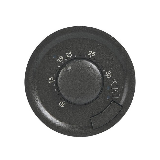 Enjoliveur thermostat d'ambiance Graphite Céliane