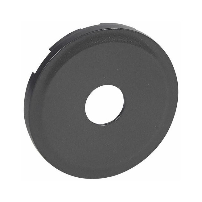 Enjoliveur prise TV Type F Graphite Céliane