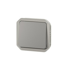 Interrupteur va-et-vient 10AX Gris Plexo