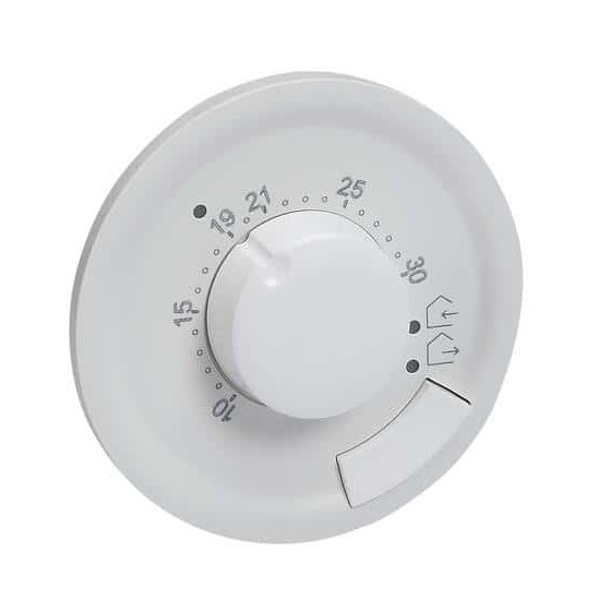 Enjoliveur Céliane pour thermostat d'ambiance - Blanc