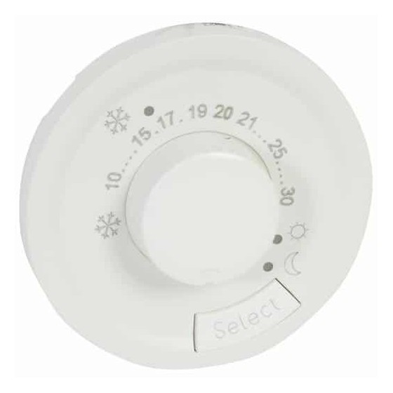 Enjoliveur Céliane pour thermostat fil pilote - Blanc