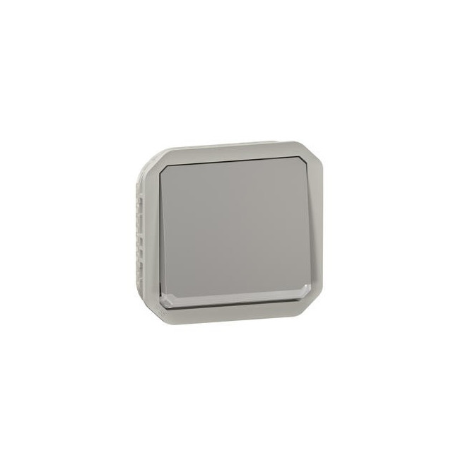 Interrupteur lumineux 10AX Gris Plexo