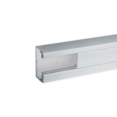 Goulotte d'installation - 90 x 55 mm - 1 compartiment - Longueur 2 m - PVC - Alucolor - Tercia TA-C45