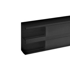 Goulotte d'installation clip45 Tercia TA-C45 134x55 2 compartiments noire