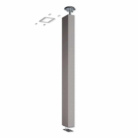 TerCia CLE-C45 2F de 3 à 3,3m colonne CLE-C45 Colonnes, Alu Anodisé