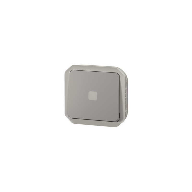 Interrupteur témoin sans neutre 4AX Gris Plexo