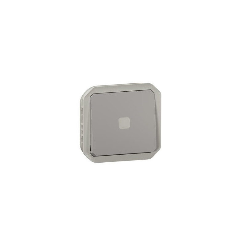 Interrupteur témoin sans neutre 4AX Gris Plexo