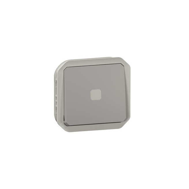 Interrupteur témoin sans neutre 4AX Gris Plexo