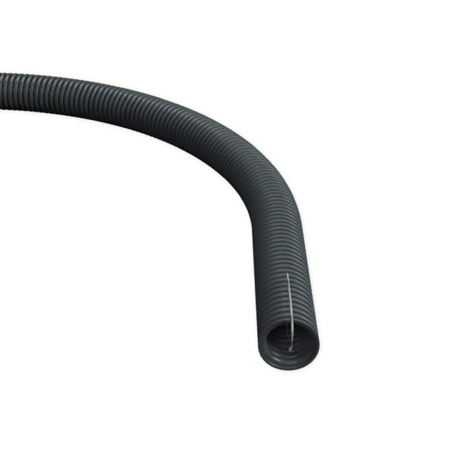 Gaine ICTA 3422 - Avec tire-fils - ∅ 25 mm - Couronne de 100 m - Gris RAL7011 - Sevvo classic