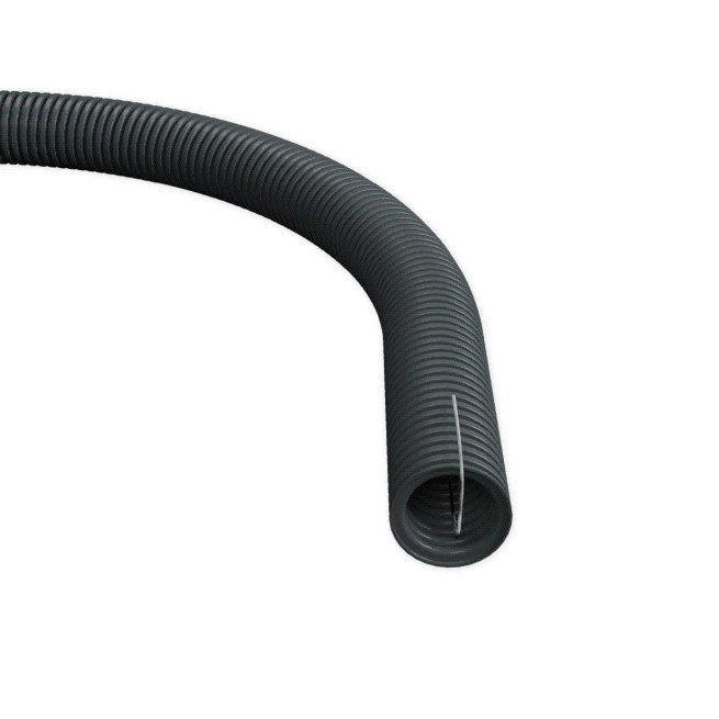 Gaine ICTA 3422 - Avec tire-fils - ∅ 32 mm - Couronne de 50 m - Gris RAL7011 - Sevvo classic