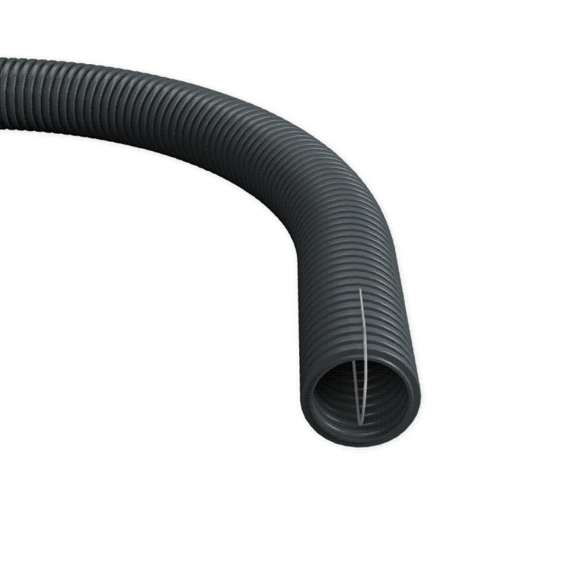 Gaine ICTA 3422 - Avec tire-fils - ∅ 40 mm - Couronne de 50 m - Gris RAL7011 - Sevvo classic