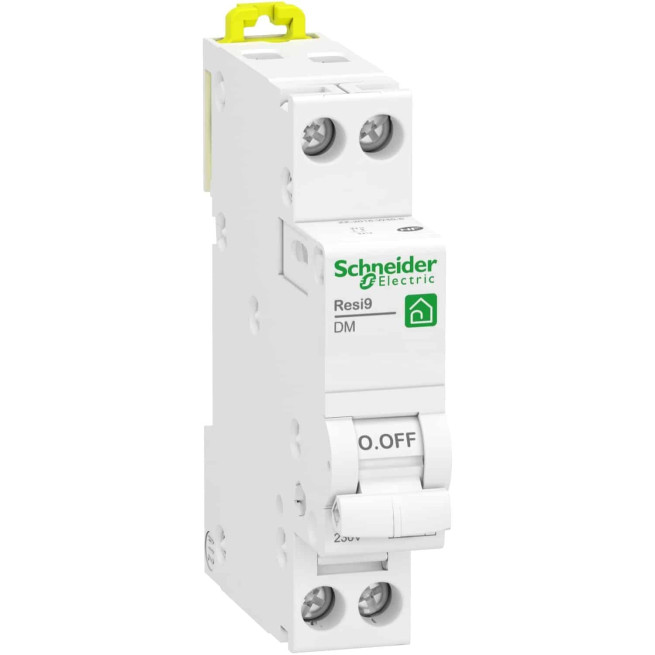 Disjoncteur modulaire - 1P + N - 16 A - Courbe D - Peignable - Resi9