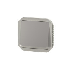 Poussoir NO-NF lumineux Gris Plexo