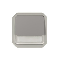 Poussoir lumineux porte-étiquette Gris Plexo