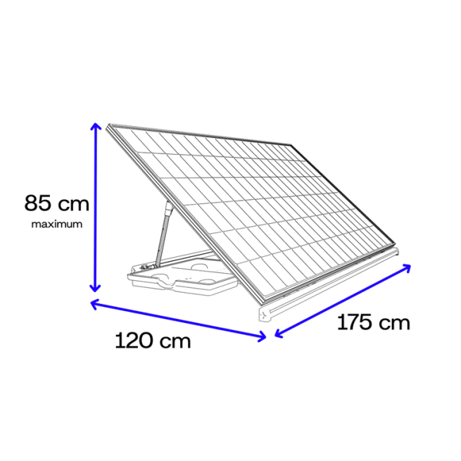 Panneau solaire plug and play photovoltaique prête à l'emploi 405 Watts