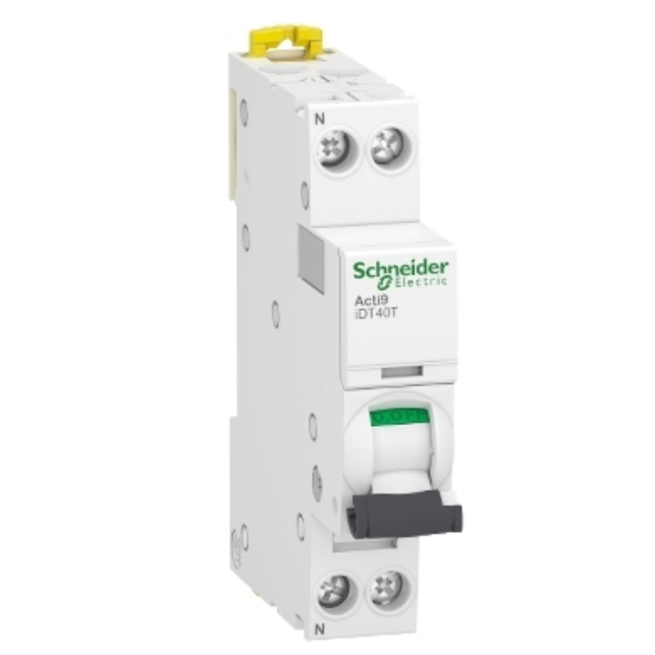 Disjoncteur modulaire - 1P + N - 25 A - Courbe B - 4500A / 6 kA - Acti9 iDT40T