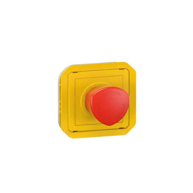Coup de poing urgence 1/4 tour Jaune Plexo